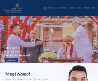 Namalrajapaksa.com(Namalrajapaksa) Screenshot