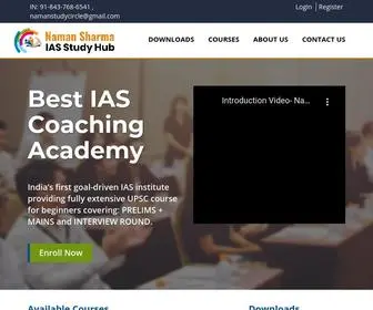 Namaniascoaching.com(Naman Sharma IAS Coaching) Screenshot