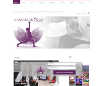 Namaskaryoga.com.br(Namaskar Yoga) Screenshot