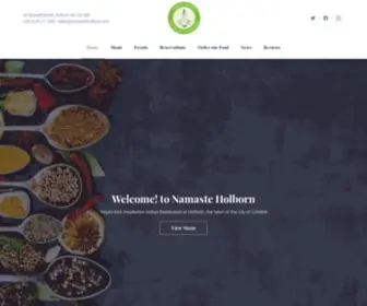 Namasteholborn.com(Vegan and Vegetarian) Screenshot