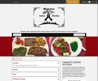 Namasteindiankitchenca.com(RIVERSIDE, CAMenu & Order Online)) Screenshot