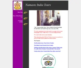 Namasteindiatours.com(Namaste India Tours Welcome to India) Screenshot