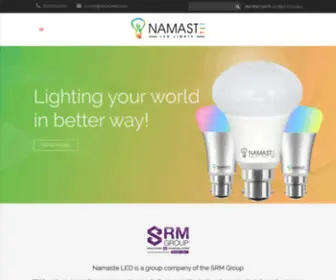 Namasteled.com(Namaste LED) Screenshot