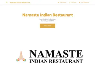 Namastescottsdale.com(Namaste Indian Restaurant) Screenshot