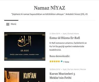 Namazniyaz.com(Namaz NİYAZ) Screenshot