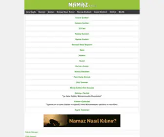 Namazsitesi.com(Namaz Sitesi) Screenshot