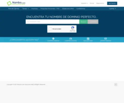 Namboweb.com(Administración) Screenshot