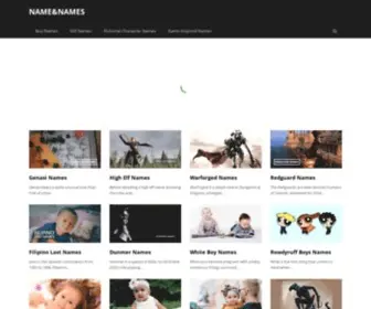 Nameandnames.com(Website is being created) Screenshot