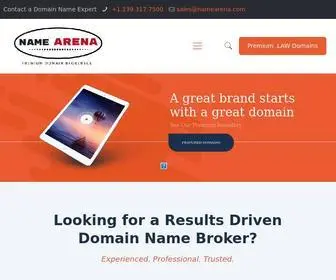 Namearena.com(Premium Domain Brokerage) Screenshot