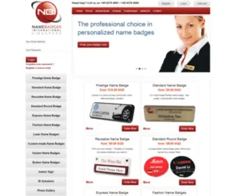 Namebadgesinternational.com.sg(Name Badges International) Screenshot