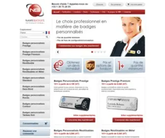 Namebadgesinternational.fr(Name Badges International) Screenshot