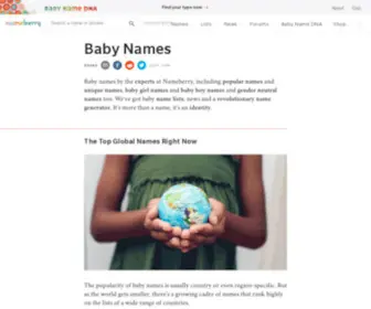 Nameberry.com(Baby Names from Nameberry) Screenshot