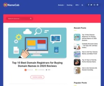Namecab.com(Domain and Hosting Deals) Screenshot