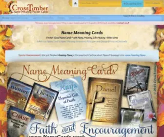 Namecards.work(Pocket-Sized NAME MEANING CARDS for $3.99) Screenshot