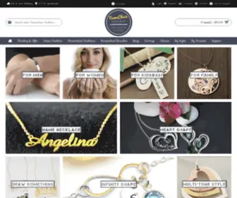 Namechainnecklace.com(Custom Name Chains & Personalised Design) Screenshot