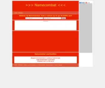 Namecombat.com(Namecombat) Screenshot