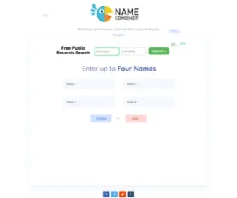 Namecombiner.com(Name Combiner) Screenshot