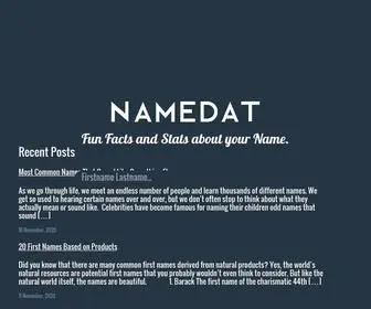 Namedat.com(NameDat analyzed your name) Screenshot