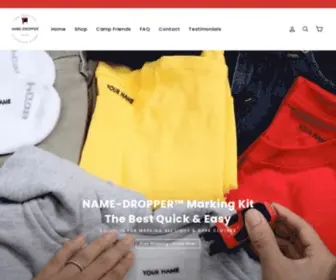 Namedropperstamper.com(Permanent Ink Clothing Stamp & Laundry Marker) Screenshot