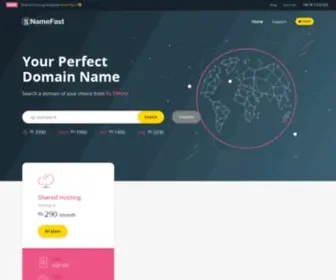 Namefast.lk(NameFast WebHosting) Screenshot