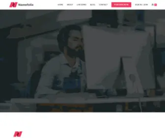 Namefolio.com(The ulimate domain name sales platform) Screenshot