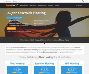 Namehero.net(Fast and Easy Web Hosting for all Websites) Screenshot