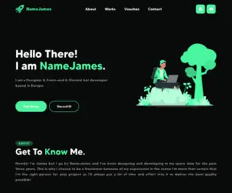 Namejames.xyz(NameJames' Freelancing Website) Screenshot