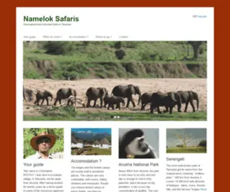 Nameloksafaris.com(SAFARI PERSONNALISE EN TANZANIE (TANZANIA)) Screenshot