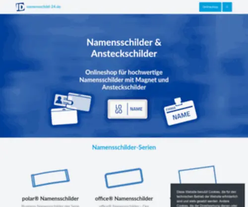 Namensschild-24.de(Ausweiszubehör) Screenshot