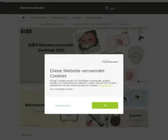 Namensschnuller.de(Schnuller mit Namen) Screenshot