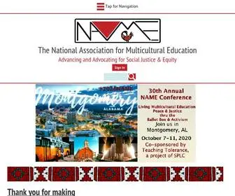 Nameorg.org(National Association for Multicultural Education) Screenshot