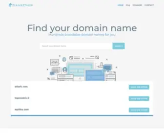 Nameover.com(Search Your Perfect Domain Name) Screenshot
