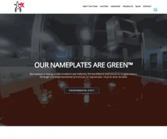 Nameplate.com(Texas Nameplate Co) Screenshot