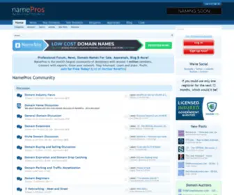 NameprosCDN.com(Buy, Sell, Discuss Domain Names) Screenshot