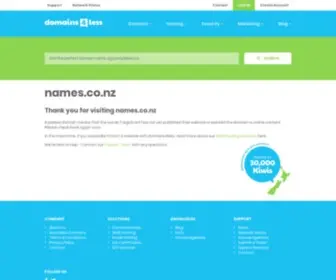 Names.co.nz(Domain Names) Screenshot