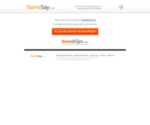 Namesay.com(Next Generation Domain Registration) Screenshot