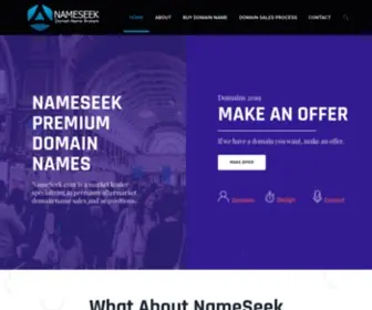 Nameseek.com(Premium Domain Brokers) Screenshot