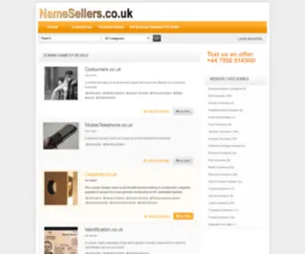 Namesellers.co.uk(Domain Name Broker) Screenshot