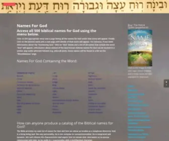 Namesforgod.net(Names for God) Screenshot