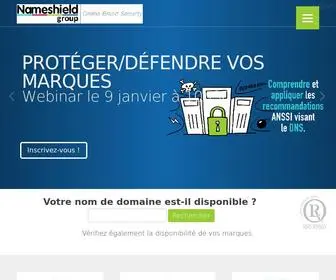 Nameshield.com(Sécurisation de vos noms de domaine stratégiques) Screenshot