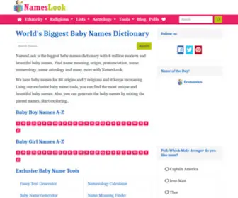 Nameslook.com(Nameslook) Screenshot