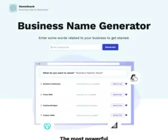 Namesnack.com(Business Name Generator) Screenshot