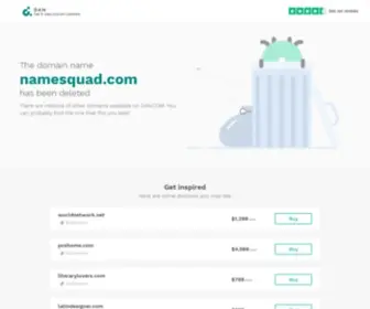 Namesquad.com(This was created using the name.com website builder) Screenshot