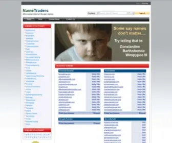 Nametraders.com(Domain Names for Sale) Screenshot