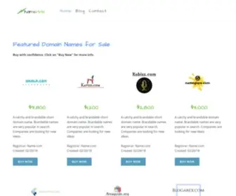 Namevivid.com(Short and Brandable Names) Screenshot