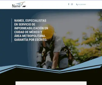 Namex.com.mx(Impermeabilización de techos en CDMX) Screenshot