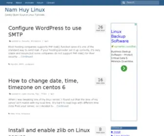 Namhuy.org(Linux, ubuntu, centos, how to, open source) Screenshot