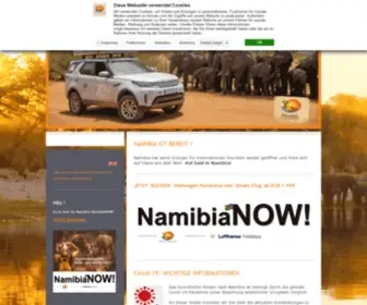 Namibia-Tourism.com(Die offizielle Website von Namibia Tourism in Frankfurt) Screenshot