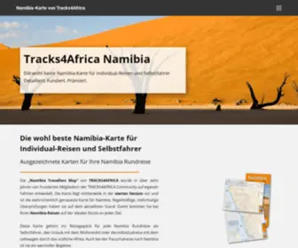 Namibiakarte.de(Tracks4Africa Namibia) Screenshot