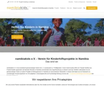 Namibiakids.com(Namibiakids e.V) Screenshot